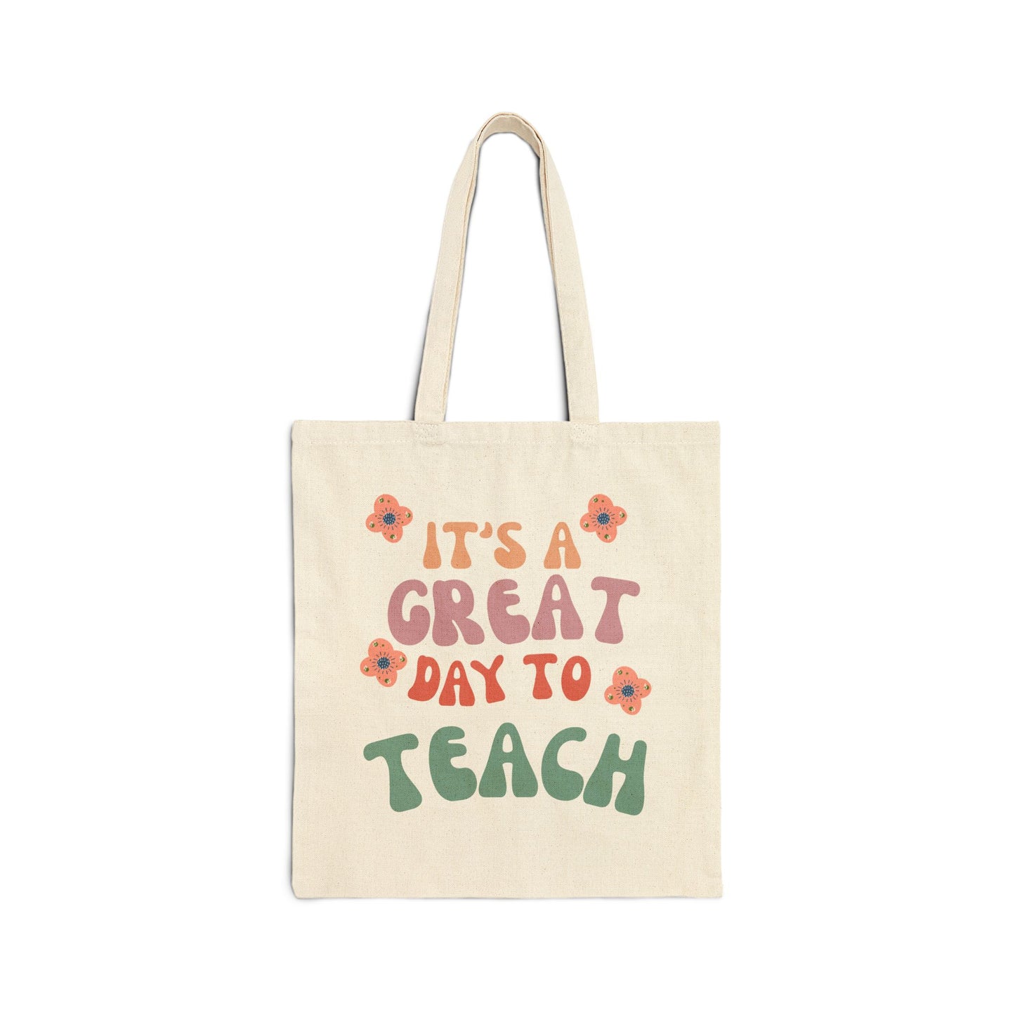 Inspirational Teacher Tote Bag, Eco-Friendly Shopping Bag (2 Colors)