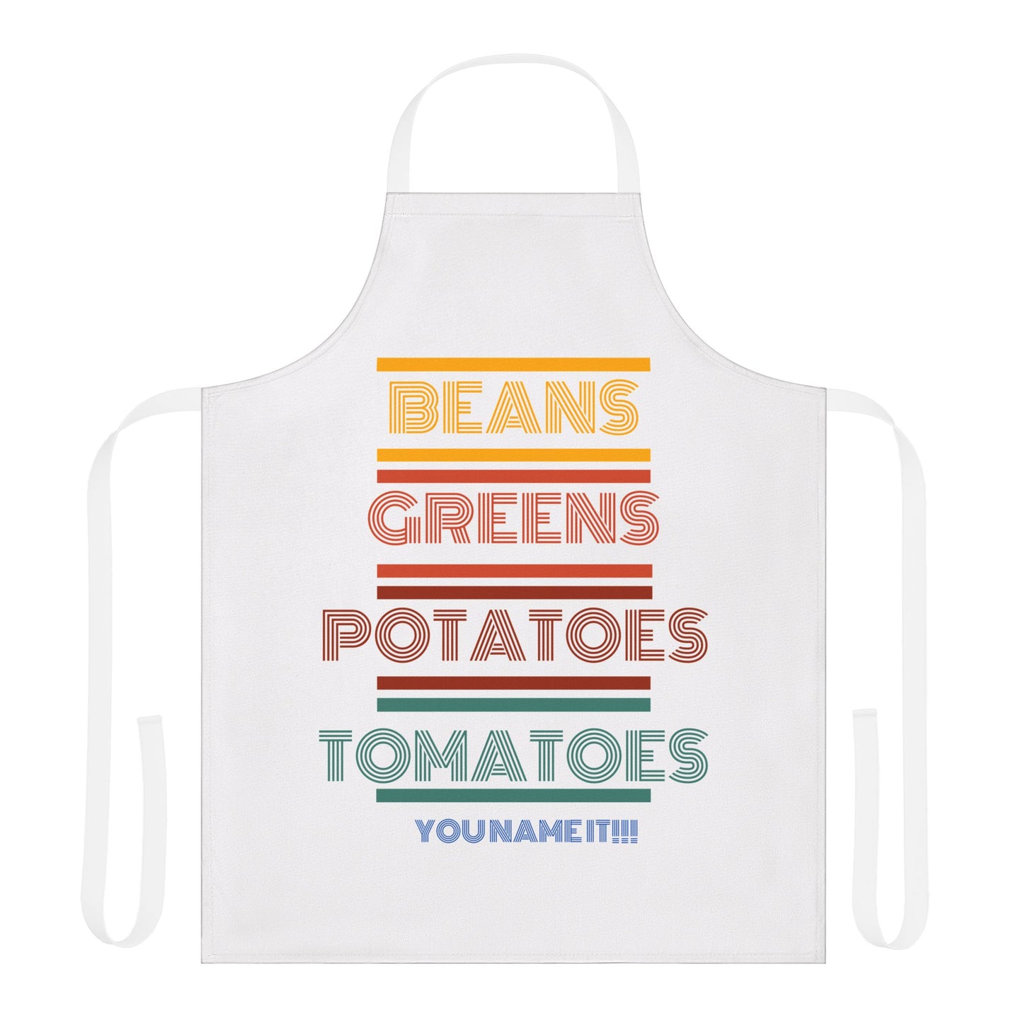 Beans Greens Potatoes Tomatoes You Name It Apron