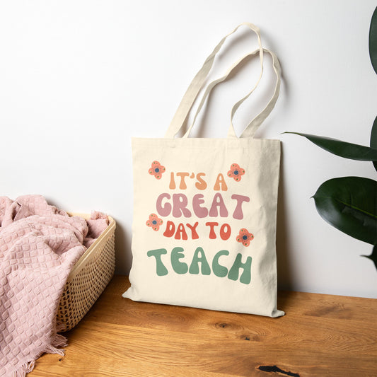 Inspirational Teacher Tote Bag, Eco-Friendly Shopping Bag,