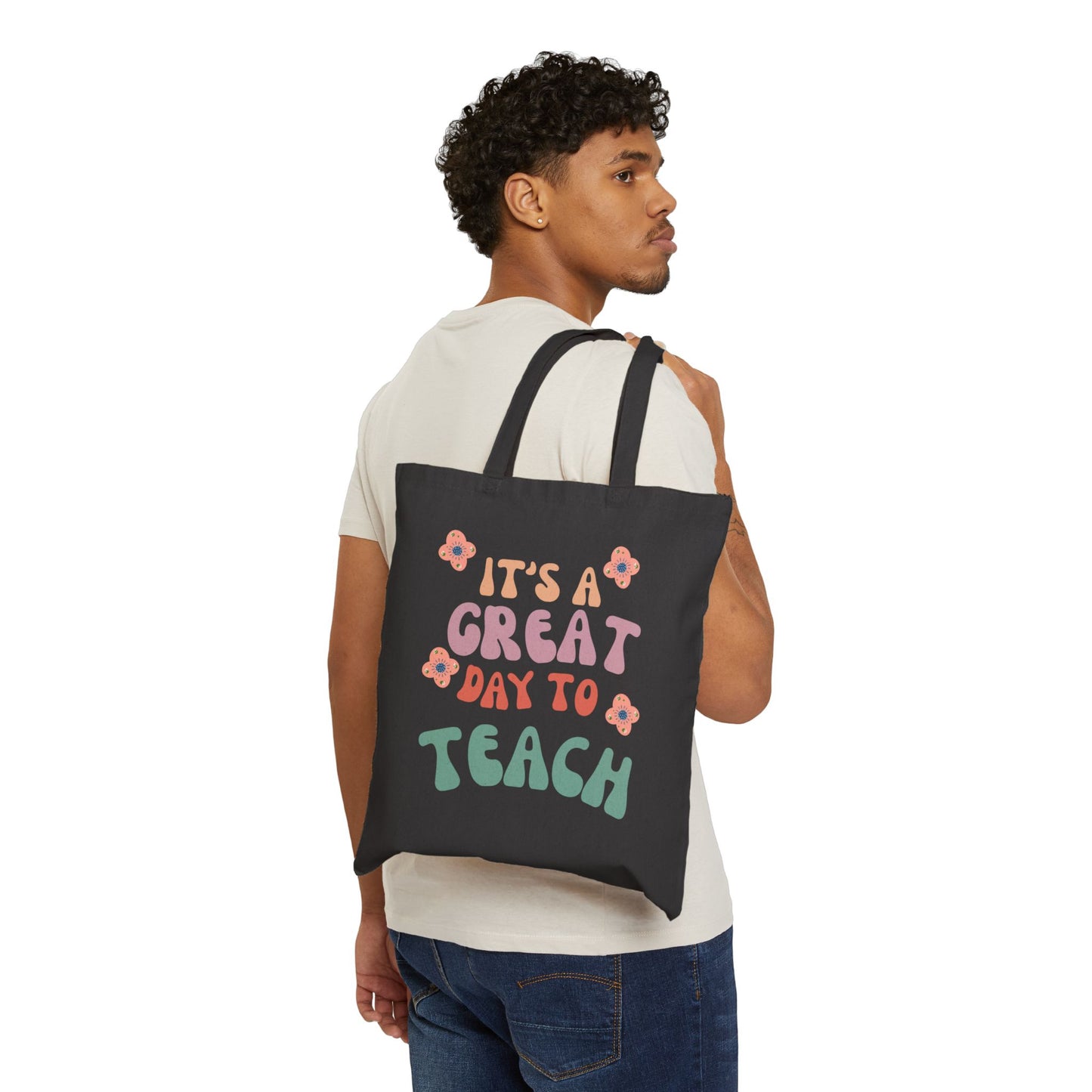 Inspirational Teacher Tote Bag, Eco-Friendly Shopping Bag (2 Colors)