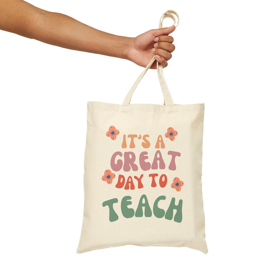 Inspirational Teacher Tote Bag, Eco-Friendly Shopping Bag (2 Colors)