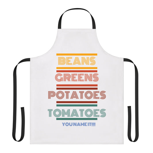 Beans Greens Potatoes Tomatoes You Name It Apron